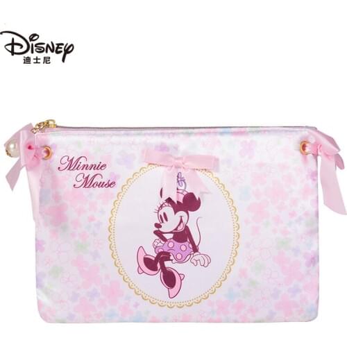 Disney Minnie Mouse Handbag Waterproof Fashion Storage Bag Simple Envelope Bag Cool Women Wallet Phone Bag