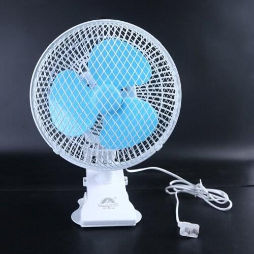 9.4'' Left Rightt Rotation Personal Fan 2 Speed Clip On Desk Fan Table Air Circulation Cooling Fan for Home Bedroom Office