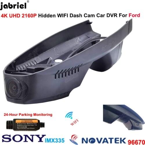 4K UHD 2160P Wifi Car DVR Dash Cam Camera Driving recorder For Ford Escape mk2 mk3 c520 cx482 For Ford Kuga mk2 mk3 c520 cx482