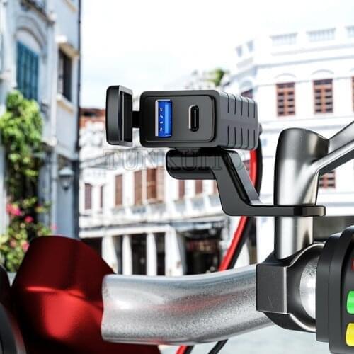 Waterproof Motorcycle USB Charger Voltmeter for Moto Motor Motorbike Scooter 12V 24V Mobile Phone Charger