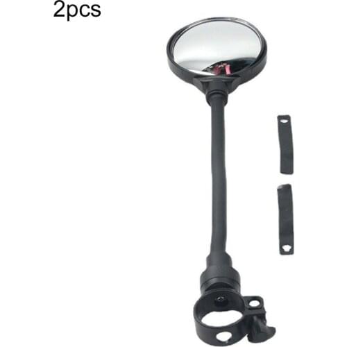 2pcs Bike Mirror Adjustable Handlebar Rear View Mirrors For Mountain Road Bike Bicycle Electric Motorcycle