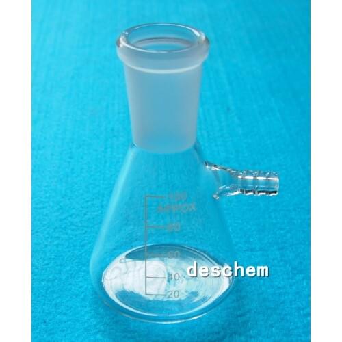 100ml,24/40,Glass Filtering Flask,Lab Filtration Vessel,Lab Chemistry Glassware
