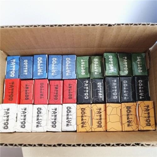 30PCS Mixed Colors Tattoo Painless Cream Before Operating Semi Permanent makeup beauty Body Eyebrow Eyeliner Lips 10G