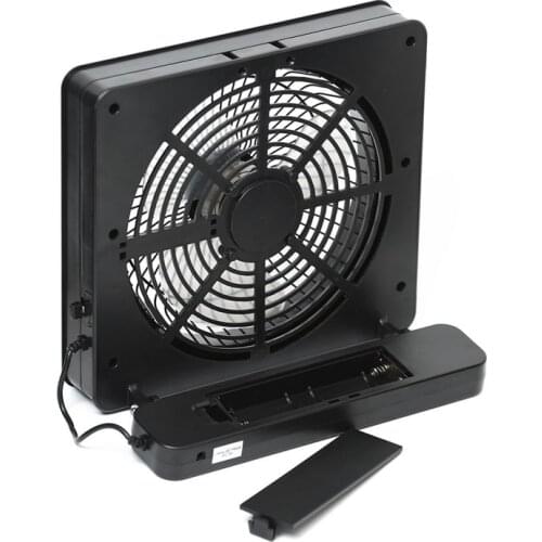4-inch 360-degree Rotating USB Powered Metal Electric Mini Desk Fan for PC /Laptop /Notebook (Black)