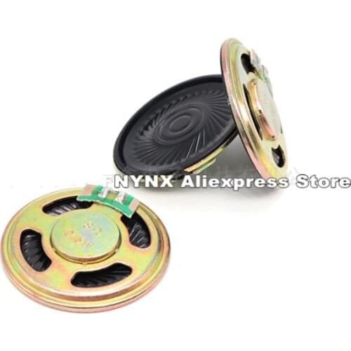 50PCS Diameter 40mm 8R 0.5W Slim Speaker 8 Ohm Small Loudspeaker For Doorbell Intercom