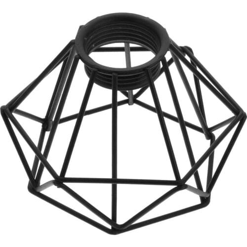 Hollow-out Iron Diamond Shape Lamp Shade Retro Light Shade Chandelier Cover Lampshade for Table Lamp Standing Lamps