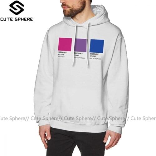 Bisexual Hoodie Bisexual Hoodies Streetwear Cotton Pullover Hoodie Grey X Long Male Winter Casual Hoodies