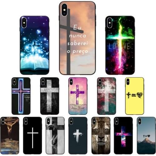 YNDFCNB Bible Jesus Christ Christian Cross Phone Case for iphone 11 12 Mini Pro Max X XS MAX 6 6s 7 8 Plus 5 5S 5SE XR SE2020