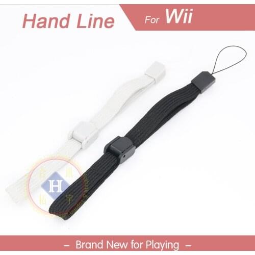 HOTHINK Black/Grey Wrist Strap Hand Strap Lanyard For Wii WiiU remote controller 2pcs/lot