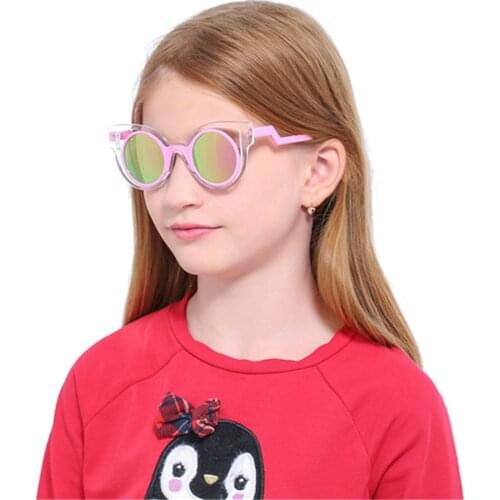 WANMEI.DS Kids Sunglasses Child Baby Safety Personality Fashion cat eyes for Kid UV400 Eyewear Shades