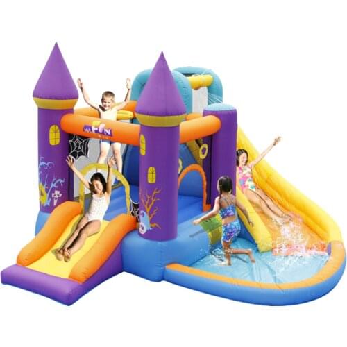 Childrens slide inflatable castle outdoor small large family square trampoline