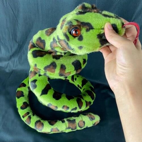 30cm Diameter SimulationCobra Python Snake Plush Toy Soft Stuffed Zodiac Dolls For Children Kids Party Toys