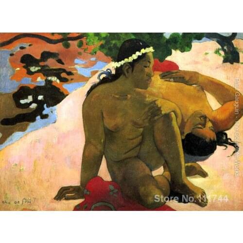 Paintings by Paul Gauguin What Are You Jealous Hand painted oil painting canvas High quality