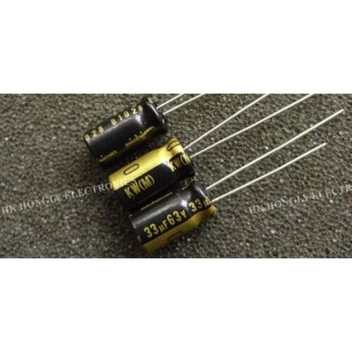 10PCS KW 63V33UF 6.3mmx11mm Capacitor