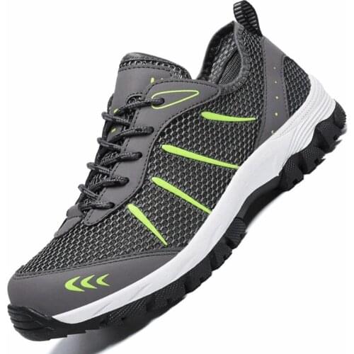 Mesh Men Casual Shoes Summer Outdoor Water Sneakers Men Trainers Non-slip Climbing Hiking Shoes Breathable Mens Treking Shoes
