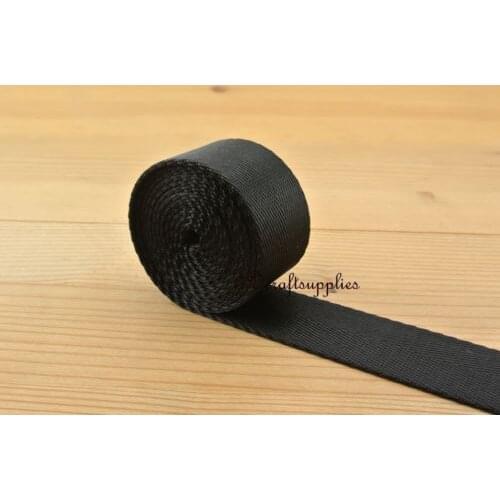 5 yards 1 inch(25mm) heavy weight nylon webbing Ruban for bag purse strap handles ZD73