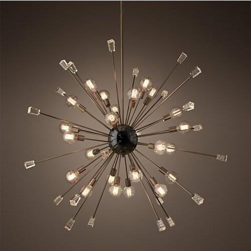 American retro simple personality spherical twig chandelier bar clothing store office bar engineering lighting