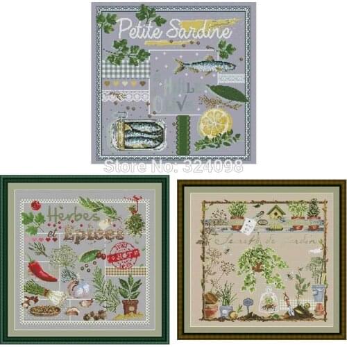 Lafite series 5 patterns Counted Cross Stitch 11CT 14CT DIY wholesale Chinese Cross Stitch Kits Embroidery Needlework Sets