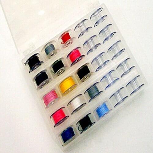 Best Selling 1 Pcs Empty Transparent Spools Sewing Machine Bobbin Spool Organizer Plastic Storage Box