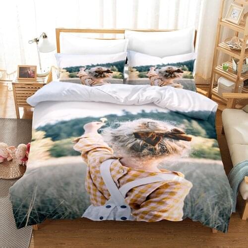 Little Girl Lovely Bedding Set 3d Duvet Cover Sets Comforter Bed Linen Decor Twin Queen King Single Size Luxury Fashion Scenery