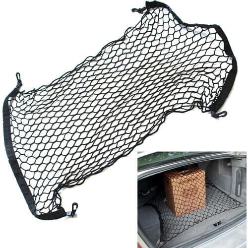 For BMW E46 E39 E60 E36 E90 F30 F10 X5 E53 E70 E30 E34 AUDI A3 A4 B6 B8 B7 A6 C5 C6 A5 Q5 Car Trunk Mesh Net Cargo Organizer