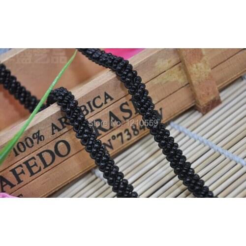 Width1 CM Black Beading Lace Trim for Garment Decoration DIY Craft Lace Trim for Wedding Dress