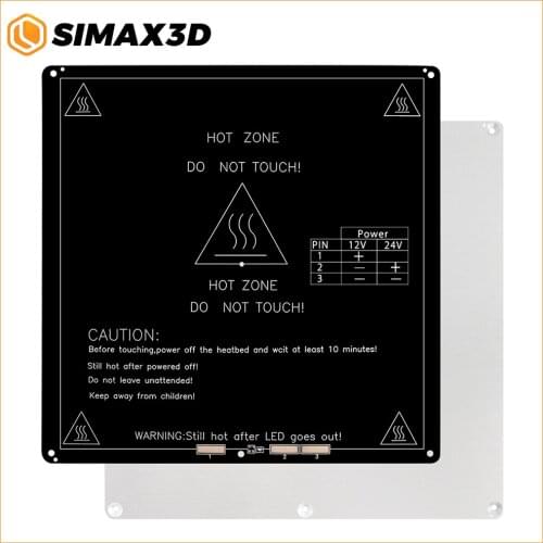 SIMAX 3D Printer Parts MK3 Aluminum Heatbed 220*220*3.0mm with 1M Cable Mendel RepRap i3 RAMPS 1.4 PCB Standard Hotbed Hot Plate