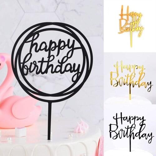 Party Supplies Happy Birthday Birthday Cake Topper Festive Party Decorations cake topper For Kids Party Decor Baby Shower