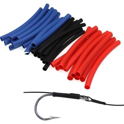 10pcs 10cm Thickened Super High Shrink Ratio Heat Shrink Tube Double Wall Tube For Saltwater Fishing Hooks Rigs Protect Material