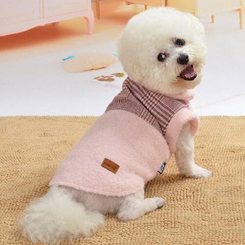 Winter Pet Clothes Dog Clothes For Small Dogs Fleece Warm Dog Clothing Coat Jacket Sweater Pink Pet Costume For Pet Wholesale