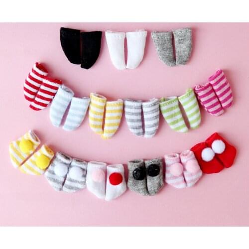 1pairs Cute Doll sock for 1/12 bjd , ob11 Doll Clothes doll Accessories toys girl