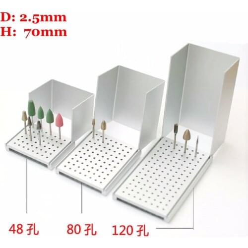 1Pc Dental Autoclavable low Speed bur Burs Holder Block Silicone Rubber Grinding head holder