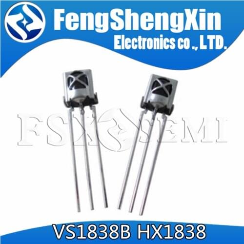 10pcs/lot HX1838 VS1838 VS1838B TL1838 1838 eneral integration universal infrared receiving head Infrared sensor