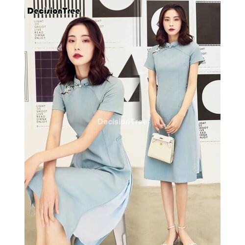 2021 ao dai vietnam improved cheongsam dress women traditional clothing floral ao dai asian dress traditional cheongsam dress