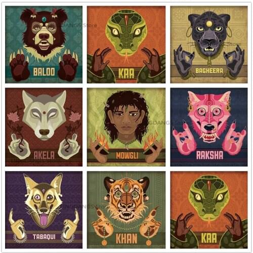 5d Diy Full Drill Diamond Painting Disney Movie The Jungle Book Poster Diamond Mosaic Embroidery Cross Stitch Home Decor Gift