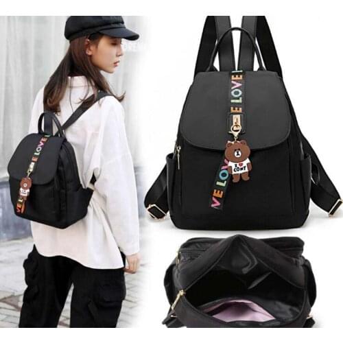 Free Shipping New Design Casual Light Oxford Double Shoulder Bags Womens Waterproof High Capacity Backpack Travel Bag