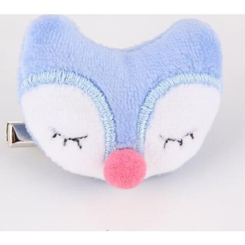 Cute Kids Soft Color Fabric Embroidery Cartoon Fox Toy Brooches Lapel Dress Coat Pins Girls Boys Children Cloth Art Accessory