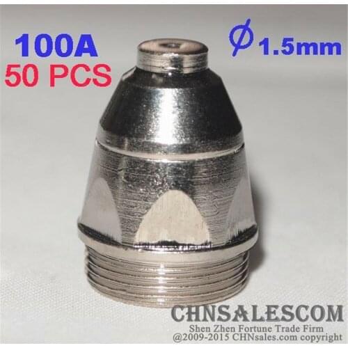 CHNsalescom 50 PCS P-80 High Frequency Plasma Cutter Pilot Arc Torch TIP 1.5 100A