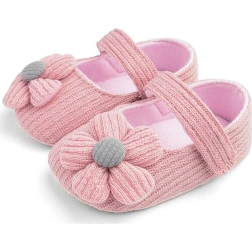 Baby First Walkers Shoes 0-18M Newborn Baby Girls Boys Crib Shoes Cotton Flowers Hook Soft Cork Baby Shoes 10 Colors