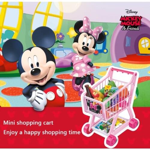 Disney Play House Childrens Toy Baby Simulation Supermarket Shopping Cart Cart Fruit and Vegetable Kitchen 3-6 Years Old