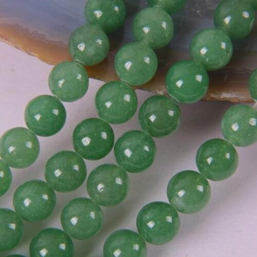 10MM Green Aventurine Round Loose Beads Strand 15.5 Inch Jewelry Making B244