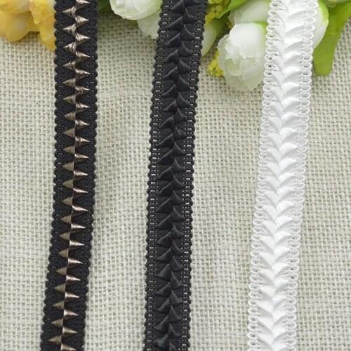 20Meters High Quality Black Centipede Braided Lace Ribbon DIY Sewing Clothes Home Party Decoration Accessories Curve Lace Trim