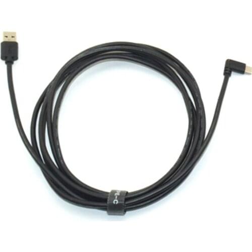 Data Line Charging Cable USB3.1 Gen1 A-C USB-A to Type-C Cable Adapter with Elbow 10ft 3M for Oculus Quest LINK VR Headset