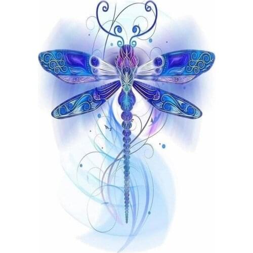 Adult 5D Diamond Painting Dragonfly Full Diamond Embroidery Set DIY Home Decoration 30*40