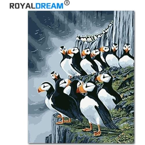 ROYALDREAM DIY Framed Oil Painting By Numbers Framed Wall Pictures Abstract Canvas Painting For Living Room Wall Art