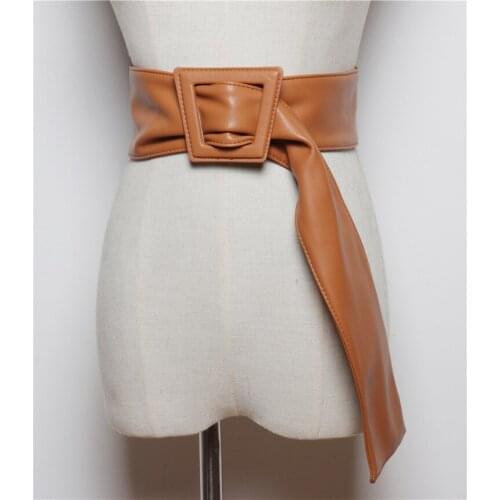 2019 New Wide Black Red Tan Grommet Belt Female Ladies Waistband Corset Belts Girdles for Women Dress Coat ceinture femme YS115
