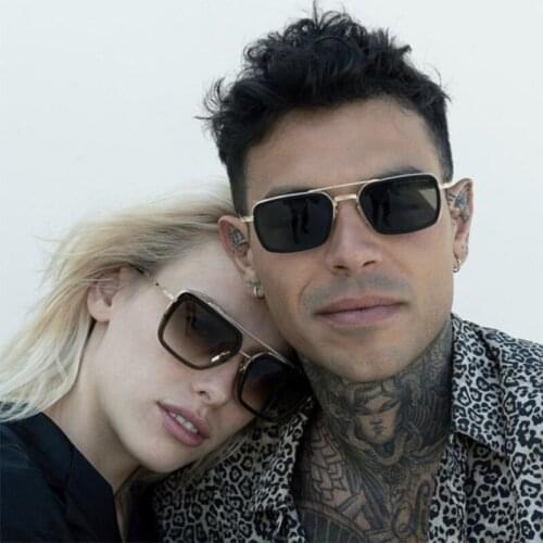 2021 New Square Sunglasses Women Fashion Sunglasses For Men Vintage Lunette De Soleil Femme 90s Glasses Vogue Zonnebril Dames