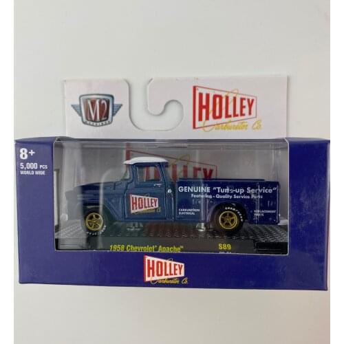 NEW M2 Machines 1:64 1958 Chevrolet Apache limited 5000pcs worldwide HOLLEY collection Metal Die-cast Simulation Model Car