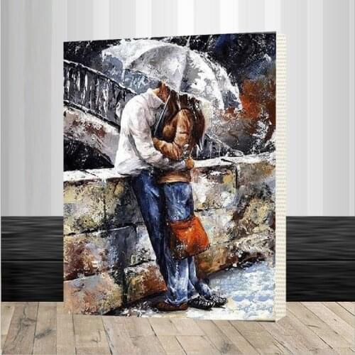 Romatic lover DIY Painting By Numbers Home Art Wall Figure Pictures For Living Room Modern Decoration Picture Artwork Framed