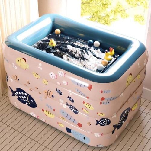 Family Children Wireless Inflatable Square Inflatable Swimming Pool Bathing Tub Kids Indoor Outdoor Summer Swimming Pool HWC